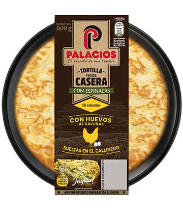 Palacios homemade recipe spanish omelette with spinach 600gr